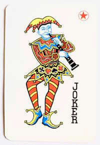 Karta joker z końca XX wieku. Fot. Julia Madajczak.