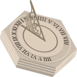 Starożytny zegar słoneczny